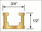 INCRA T-track dimensions