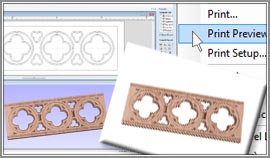 Vectric VCarve Desktop printing