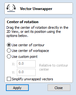 Vectric Aspire Vector Unwrapping