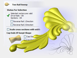 Vectric Aspire Two Rail Sweep