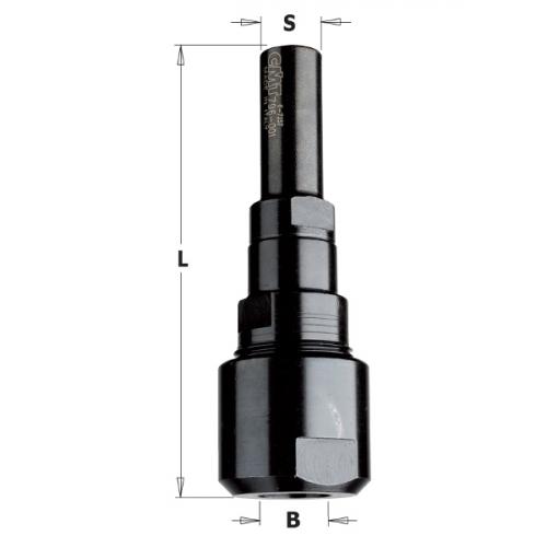 CMT - Jyrsinkaran pidennysosa 12mm - 12mm