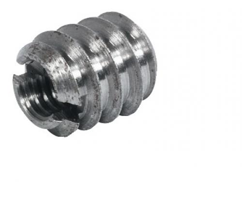 Screw-in sleeve, With screwdriver slot, steel, Galvanized - 20kpl