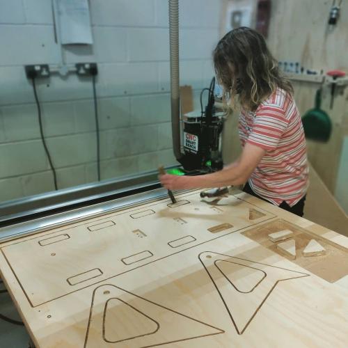 A DIY workshop bought a SmartBench for its members to use