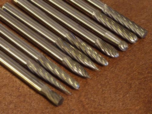 10 pieces Tungsten Carbide Rotary Burr SET 1/8 inch shank