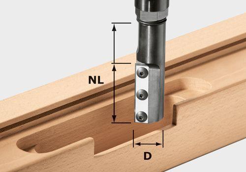 Festool - Kääntöteräinen urajyrsin HW KN D20/50 WP/K
