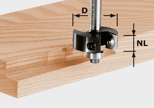 Festool - Falsfräs med vändskär HW S8 D38/12