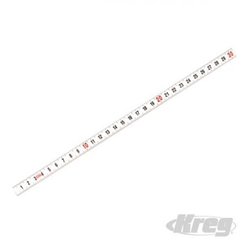 KREG - Itseliimautuva mitta-asteikkoteippi L-R 3.65m - KMS7729 (asteikko vasemmalta oikealle - eli terän oikealle puolelle)