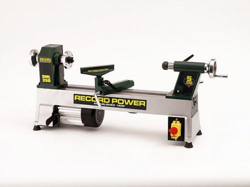 Record - DML250 Mini-svarv I Gjutjärn Med 5 Hastigheter - 250mm(10")