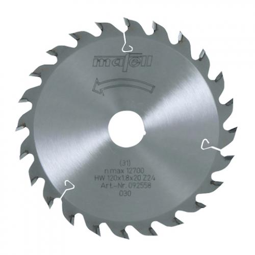 Mafell - TCT saw blade, 120 x 1.2/1.8 x 20 mm, 24 teeth, AT
