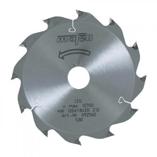 Mafell - TCT pyörösahanterä 120 x 1.2/1.8 x 20 mm / 12 alternating hampainen (sopii KSS, MF, KSP sahoille)