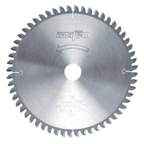 Mafell - TCT pyörösahanterä, 160 x 1.2/1.8 x 20 mm, 56 hampainen, FT/TT (sopii PSS3100, MT55 sahoille)