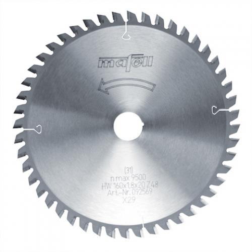 Mafell - TCT pyörösahanterä, 160 x 1.2/1.8 x 20 mm, 48 hampainen, FT/TT (sopii PSS3100, MT55 sahoille)
