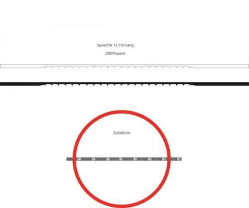 Niqua - Speed - Vastahampaallinen konelehtisahanterä 130mm - No. 7 - 12kpl