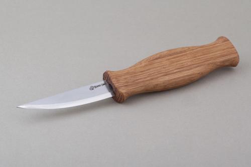 BeaverCraft – Vuolupuukko (pitkä) 80mm - Tamminen muotoiltu kahva