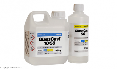 GlassCast 50 Clear Epoxy Casting Resin 1kg