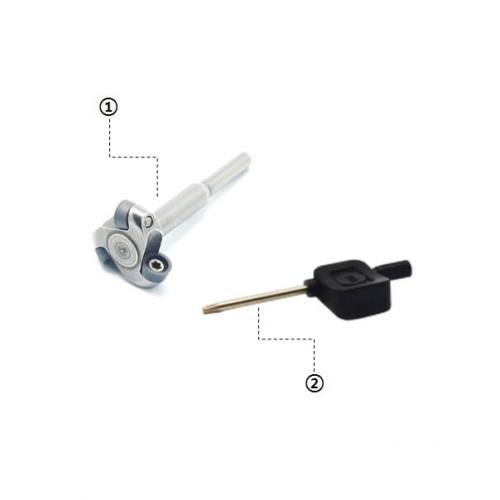 Manpa - Mini Kaiverrusterä - pyöreä teräpala 1/8" Kara