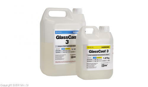 GlassCast 3 Clear Epoxy Coating Resin 1Kg