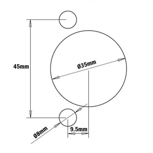 CMT - BORING HEAD FOR HINGES 45/9.5 (BLUM)