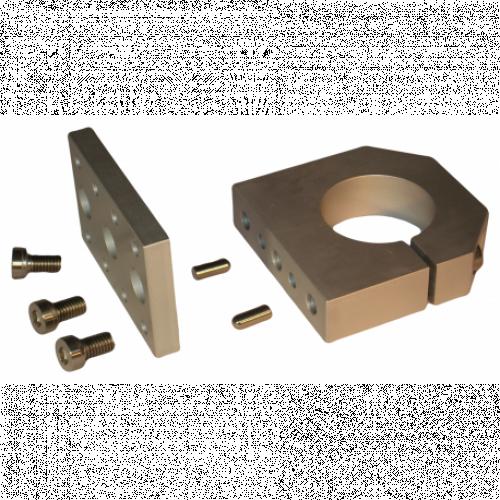 Ripustus 43mm jyrsinkaralle CNC-koneelle (20mm kiinnitysreikien jaotus - sopii mm. Workbee koneelle)