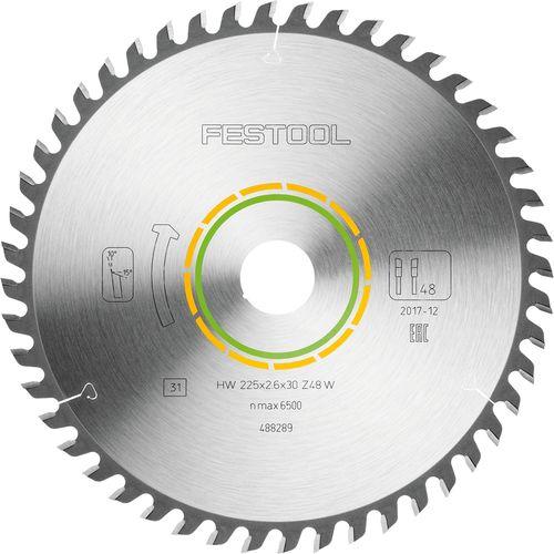Festool - Sågklinga HW 225x2,6x30 W48 WOOD FINE CUT