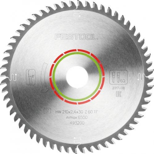 Festool - Saw blade HW 210x2,4x30 TF60 LAMINATE/HPL