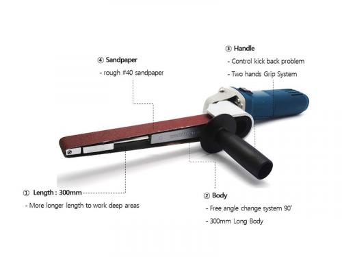 Manpa - Belt Sander - Nauhahioma-varsi M14