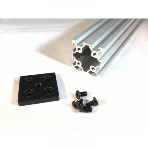 40x40 End Cap with M8 Center hole