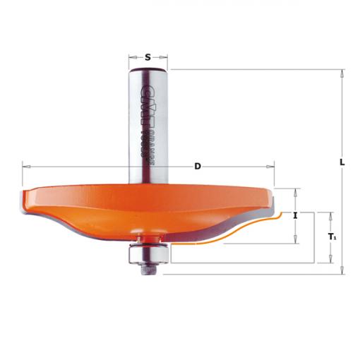 CMT - RAISED PANEL BIT -HW- S=12.7 D=89 R=38 (D)
