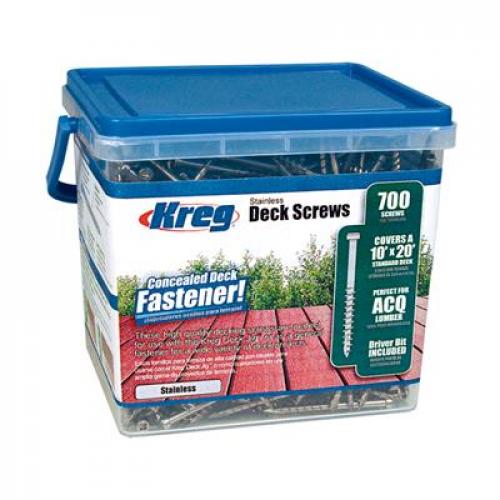 KREG - Terassiruuvi - Ruostumaton Teräs - 51mm 700kpl