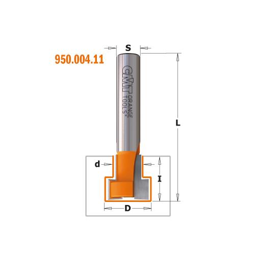 T-urajyrsinterä (Avaimenreikäterä) M12 HW S=8 D=19,5/12,5X17,5 L=48