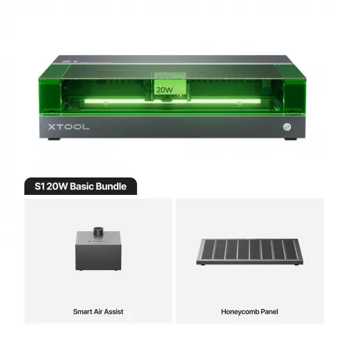 xTool - S1 40W Laser – Basic Bundle – Class I