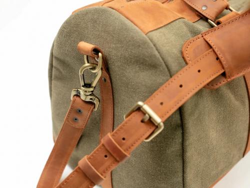 Beavercraft - Journey - Canvas and Leather Travel Luggage Duffel Bag
