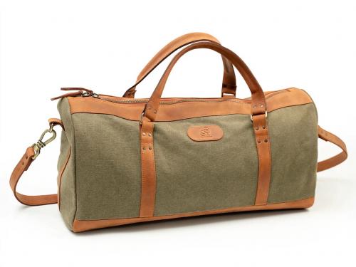Beavercraft - Journey - Canvas and Leather Travel Luggage Duffel Bag
