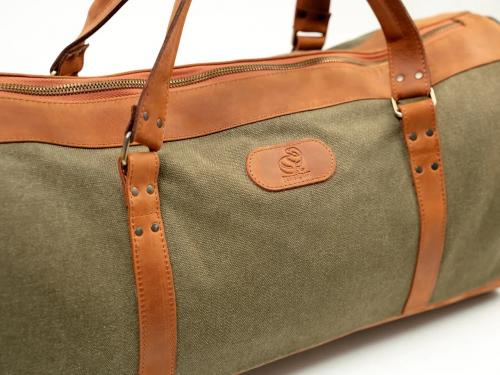 Beavercraft - Journey - Canvas and Leather Travel Luggage Duffel Bag