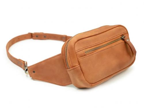 Beavercraft - Quest - Leather Waist Bag Fanny Pack Bum Bag for Men and Women, Brown