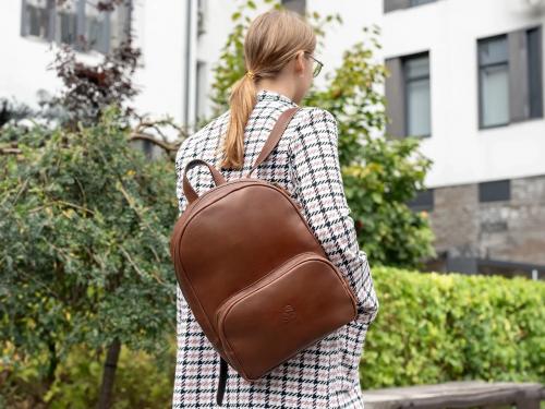 Beavercraft - Serenity - Leather Backpack for Women, Brown