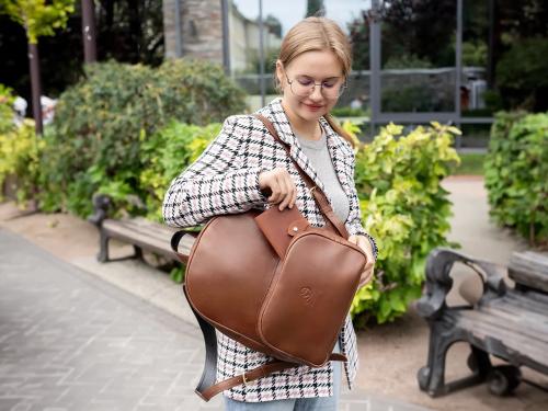 Beavercraft - Serenity - Leather Backpack for Women, Brown