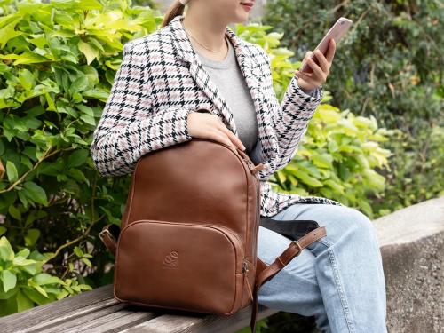 Beavercraft - Serenity - Leather Backpack for Women, Brown