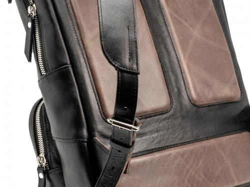 Beavercraft - Steadfast - Leather Laptop Backpack for Men, Black