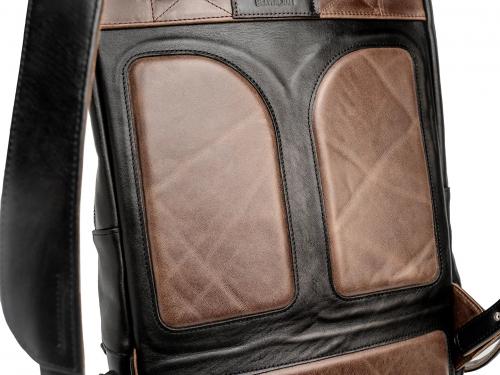Beavercraft - Steadfast - Leather Laptop Backpack for Men, Black