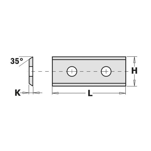 CMT - HWM-Teräpala 30X12X1.5 1kpl