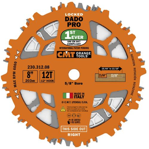 CMT - Locked Dado Pro 203mm x 15,88mm Z12