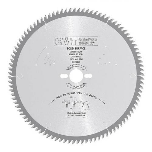 223.048.06H - CMT - SAW BLADE FOR CORIAN® D=160X2.2X20 Z=48 TCG