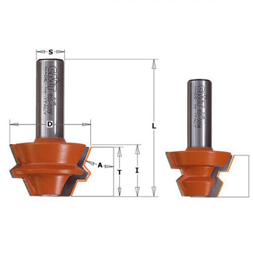 CMT - SOMMERFELD LOCK MITER SET HMS=8 D=37.3 22.5DEGR.