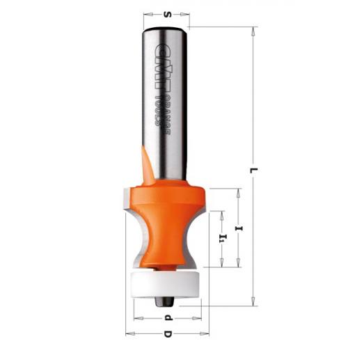 COUNTERTOP TRIM NO-DRIP FOR CORIAN HW S=12 D=25,4x22 R=7,93