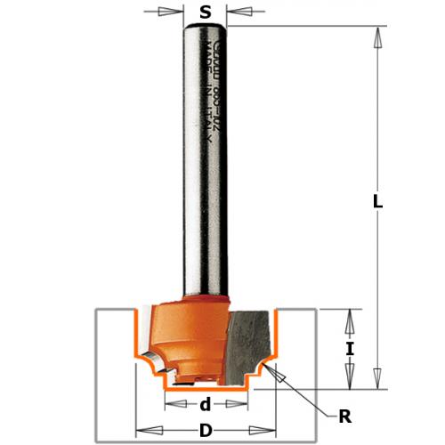 CMT - CLASSICAL BEAD BIT HW S=6 D=12,7X12,7