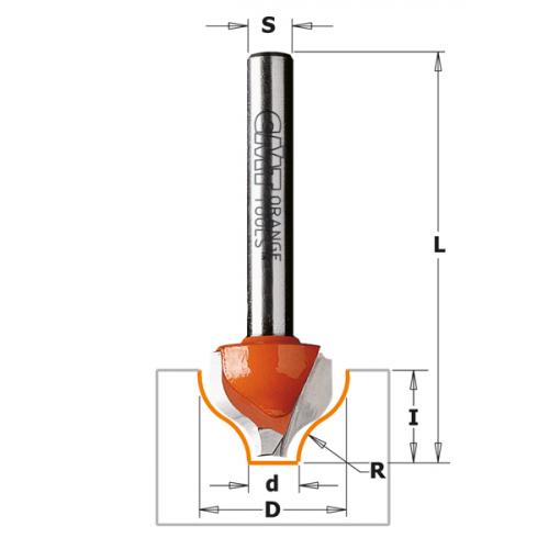 CMT - DECORATIVE OGEE BIT HW S=6 D=19X11