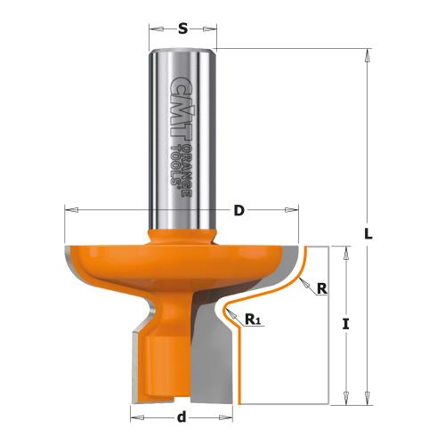 Vedinjyrsinterä (ura oven avaamiseksi) Z2 S=12 D=47,6x30 R2,38/R7,14 DX