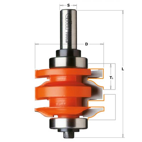 CMT - ONE-PIECE RAIL & STILE BIT D=50,8X35
