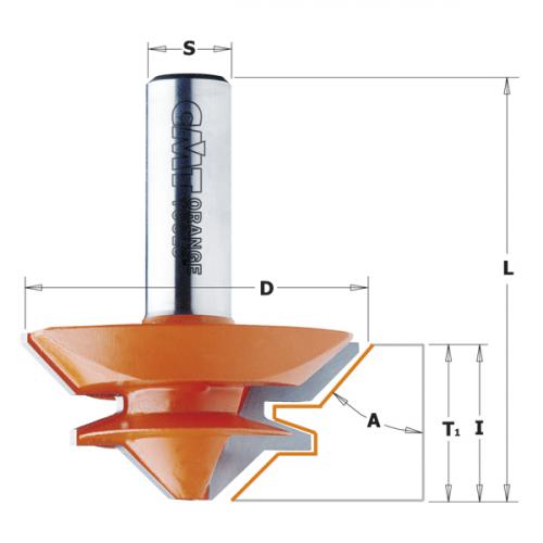 CMT - LOCK MITER BIT HW S=12,7 D=50,8X22,2